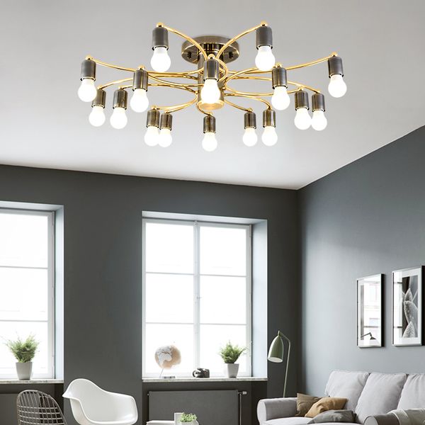 86 Design Chambre Acheter Led Lustre Salon Simple E27 De171 Luxe Créatif Suspension Or Nordique Pendentif Lumière 2019 Plafonnier Noir Éclairage E2DHW9I