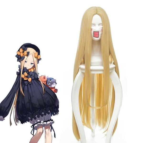 

100cm x long anime fate/grand order fgo abigail williams cosplay wig, Black