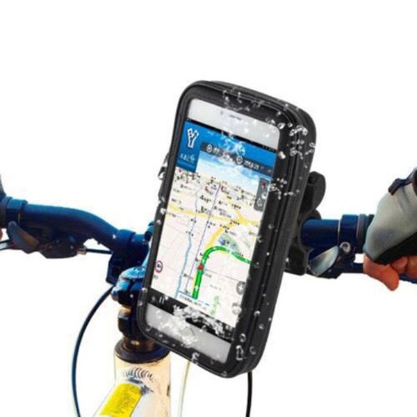 

handlebar bike bicycle mount holder with waterproof case universal case for mobile phone gps c55k sale