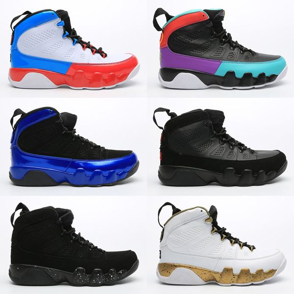 

jumpman  dream it do it unc kids men basketball shoes 9s retre retre white university blue midnight navy 9s sports mens trainers sneakers, Black