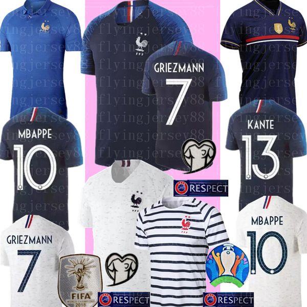 

2019 2020 frances world cup soccer jersey mbappe griezmann pogba dembele payet kante giroud football shirt uniforms, Black;yellow