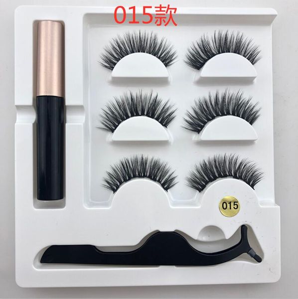

3d magnetic eyelash tweezer set waterproof & magnetic liquid eyeliner long lasting handmade natural extension eye lashes
