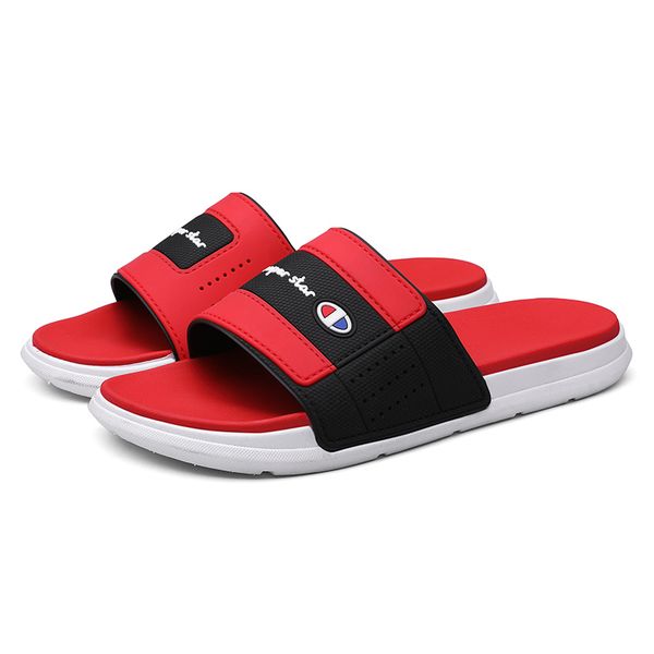 

2020 new style flat drag thick bottom casual men's and women's outdoor beach shoes antiskid simple trend, Black