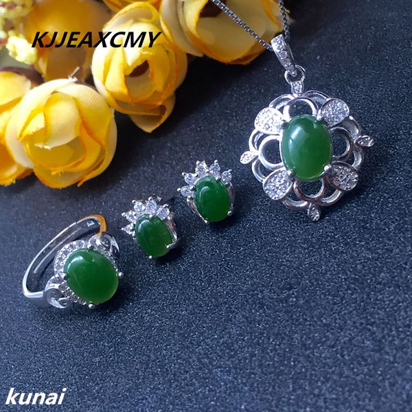 

kjjeaxcmy fine jewelry, colorful jewelry, 925 silver inlaid jasper set, simple and generous wholesale women, Black
