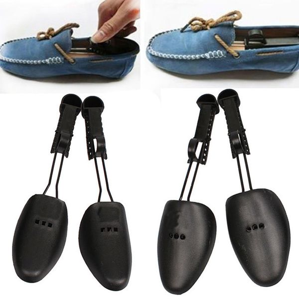 

1 pair shoe supports designer women/men plastic metal shoe spreader prevent shoe deformation, easy to hang shoes support home essential, White;pink
