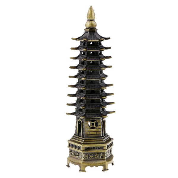 

wenchang tower model handcraft china pagoda cultural home decor