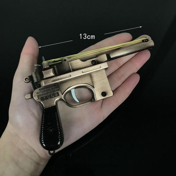 

pubg cs go cf keychain mausers c96 pistol gun counter strike game cross fire ak awm 98k keyring key chain ring, Silver
