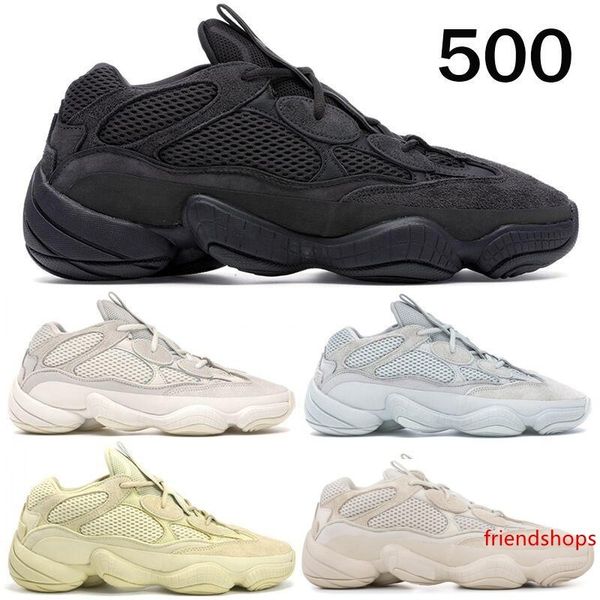 

bone white 500 running shoes mens womens super moon yellow utility black blush salt kanye west designer sports sneakers