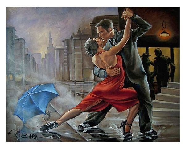 

tango flamenco dancers/erotic oil valentines handpainted &hd print art oil painting on canvas home decor multi sizes p202.3