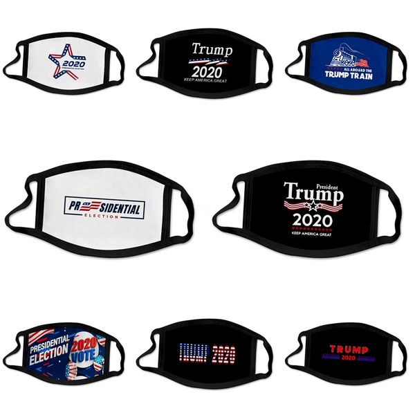 

wholesale fashion party anime designer trump face mask fun fancy dress washable mouth muffle mask reusable dust warm windproof cott #24, Black