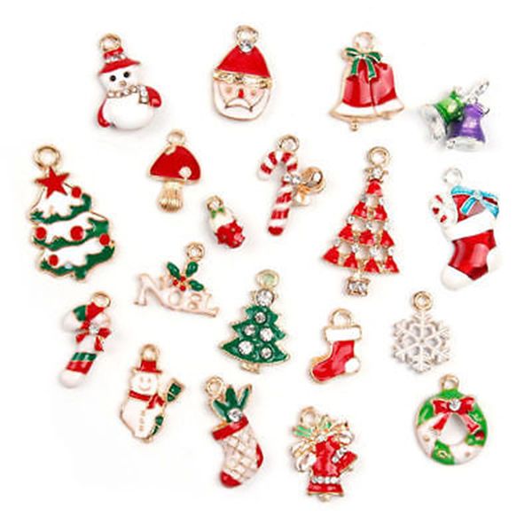 

beautiful christmas tree decoration 19pcs mixed christmas hanging ornaments diy jewellery pendants xmas festival holiday decor