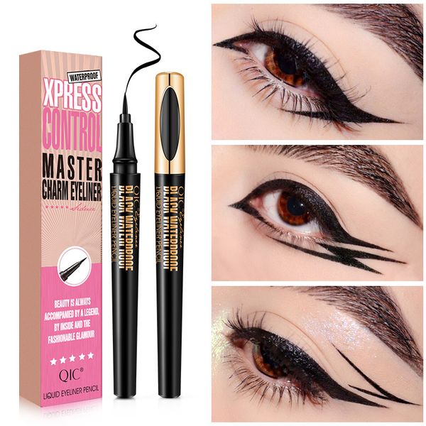 

QIC Black Liquid Eyeliner Fast / Quick Dry Eye Liner Pen Долговечный водонепроницаемый набор карандашей д