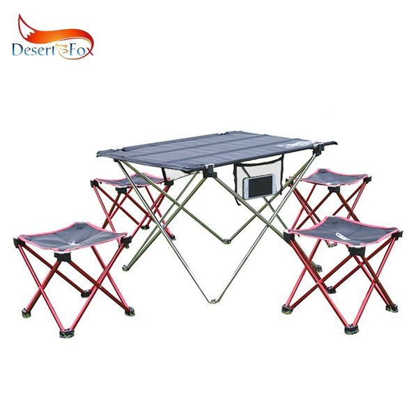 

desert& camping foldable chair & stool aluminum alloy outdoor picnic diy chair and table desk lightweight bbq fishing tools