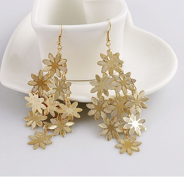 

2019 promotion earings states personality joker snow flowers earrings speed sell through wholesale and selling style alloy, Silver