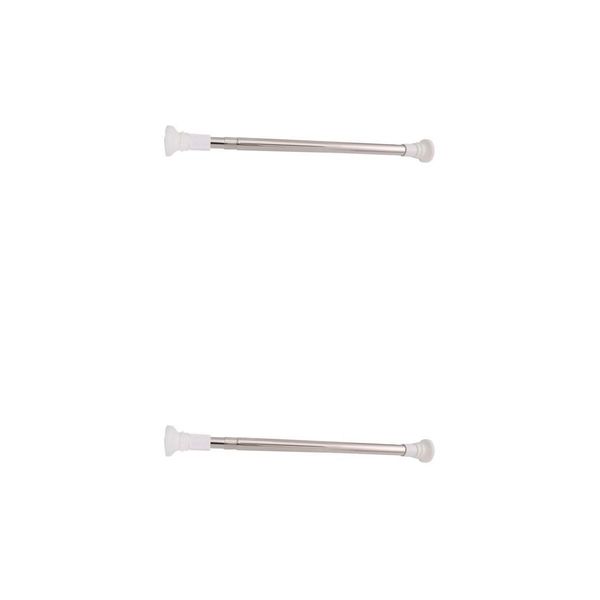 

2pcs spring extendable telescopic rods window treatment 60-104cm/50-84cm