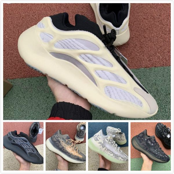 

горячие 2020 высокое качество 700 kanye west беговая обувь vanta 700 v3 alvah azael 3m reflective v2 380 чужеродных mist mens женщин тренер, Black