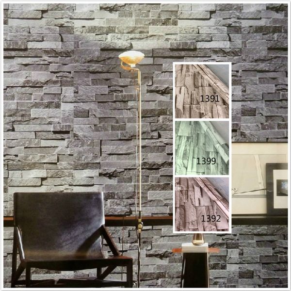 Pvc Vinyl Modern Faux Brick Stone 3d Wallpaper Living Room Bedroom Bathroom Home Wall Sticker Decoration 0 45m 5m Roll With Glue Cheap Wall Decor