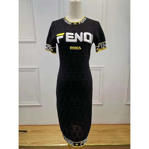 

женское дизайнерское платье люкс письмо печати леди одежда женская одежда повседневная дамы платья лето новое прибытие, Black;gray