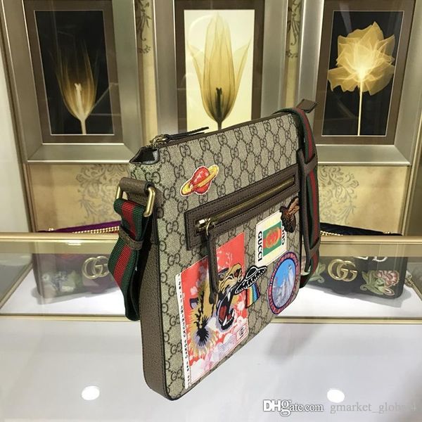 

Популярная мужская сумка Luxury дизайнерская сумка 406408 K9RNT 8967 мужская сумка через плечо Мода повседневная высшего качества Размер 29 * 27.5 * 3com