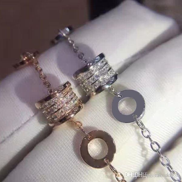 

luxury rhinestone bracelets with 316l titanium stainless steel , rose gold/silver metal colors for women /lovers link chain jewelry, Black