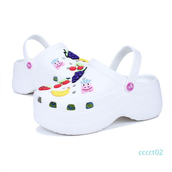 

cute sandals women increase height 6 cm platform sandals clogs mules shoes women slippers sandales ct2, Black