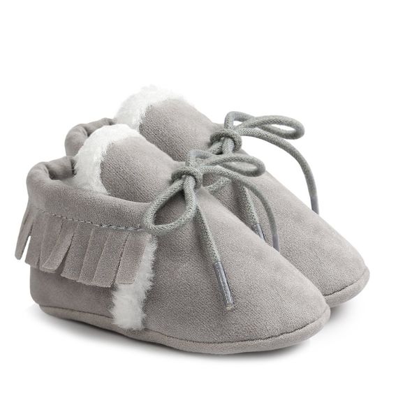First Walking Soft Sole Leather Baby Infant Girl Crib Kid Shoes PawBeige 12-18M