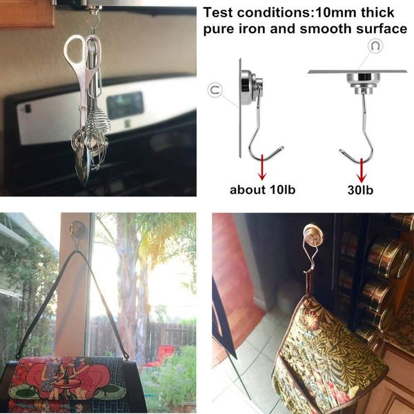 

swivel swing powerful magnetic hooks strong heavy duty neodymium magnet hooks for refrigerator htq99
