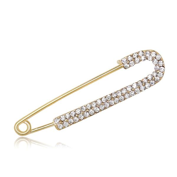 

vintage simple brooch pearl crystal rhinestone fixed clothes cardigan shawl clip sweater large pin scarf buckle lovers' jewelry, Gray