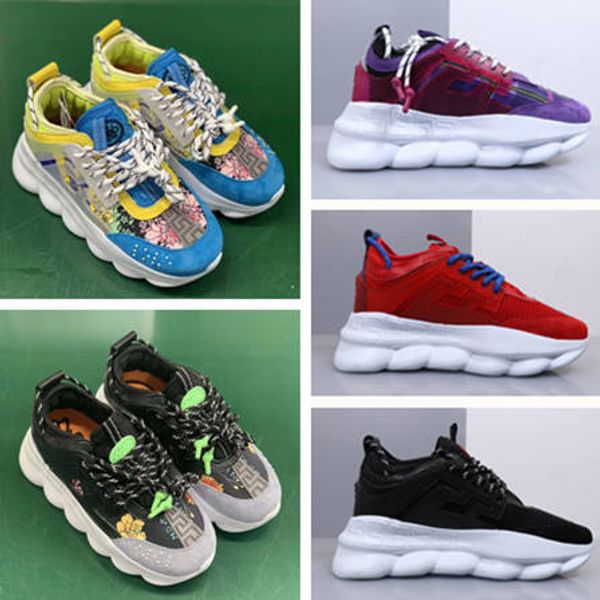 

2019 New Hot Chain Reaction Casual Designer Sneakers Sport Wild Fashion Casual Shoes Trainer Lightweight Link-Embossed Sole Size 36-45
