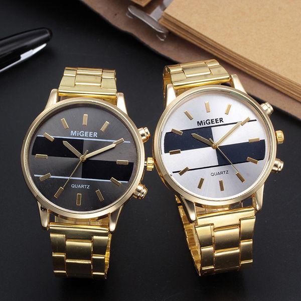 

hot top fashion man design stainless steel analog alloy quartz wrist watch mens watches top 20, Slivery;brown