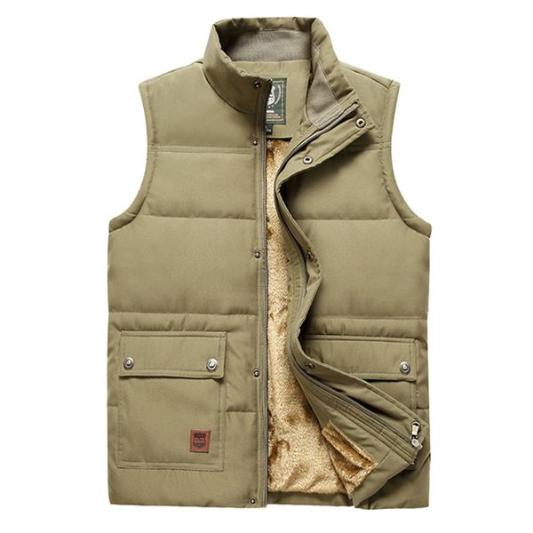 

2019 new mens jacket sleeveless vests autumn multi pockets travels pgrapher vest male khaki jacket waistcoat 5xl, Black;white