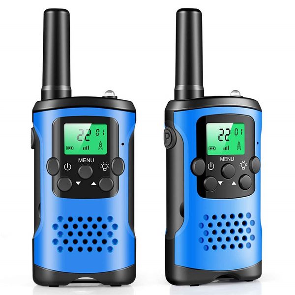 

2pcs two way walkie talkies radio interphone toys for children kids outdoor walking camping kids pretend play interaction gifts