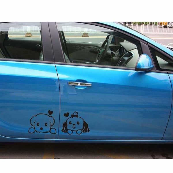 

reflective body cartoon dog sticker personality door tail diy art decals