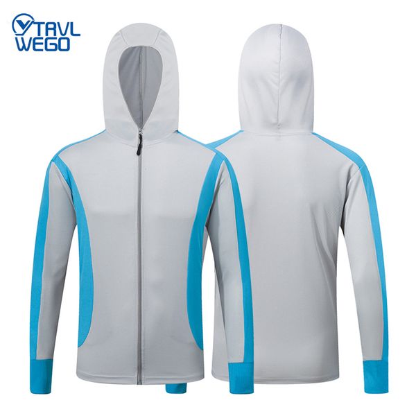 

trvlwego fishing shirt outdoor sport ultraviolet-proof hiking jacket anti-mosquito clothing suit men spring fishing clothes, Camo;black