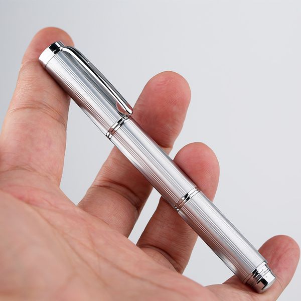

moonman mini short pen portable metal enamel pen student stylist bamboo three inch short steel fountain