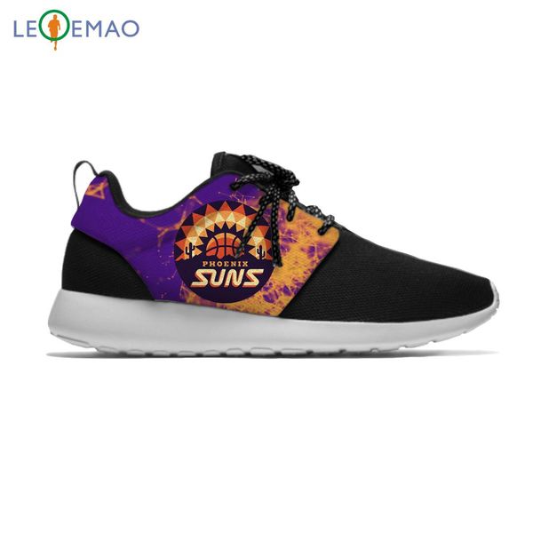 

running shoes slip on sneakers phoenix phx basketball fans suns custom lace-up comfortable breathable walking shoes