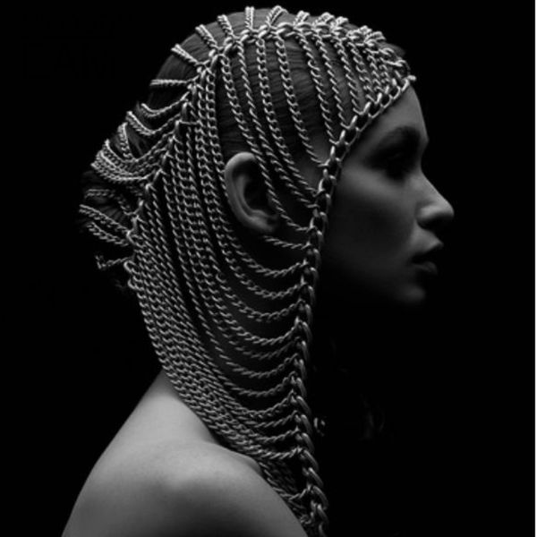 

wkoud eam metal alloy punk fashion headbands women charm jewelry 2019 new female accessories party gift zj529, Golden;white