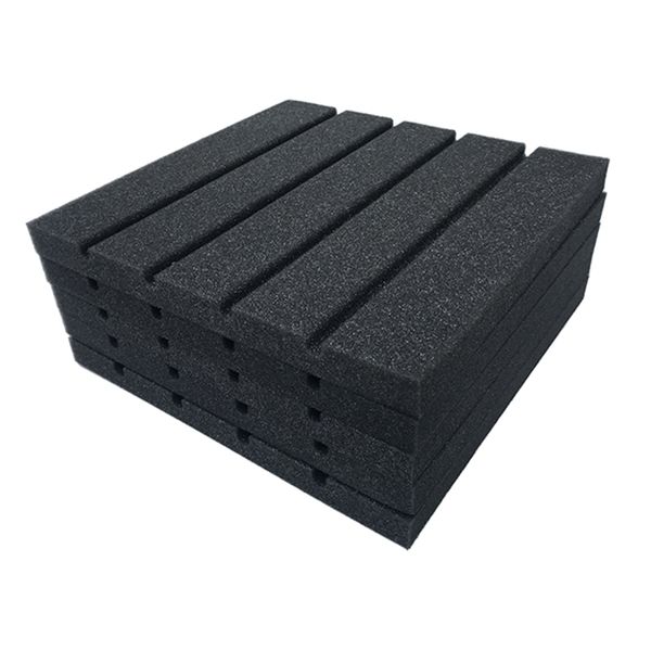 

new style 6pcs recording studio soundproofing acoustic panels foam thick sponge light weight absorption acoustic other home decor