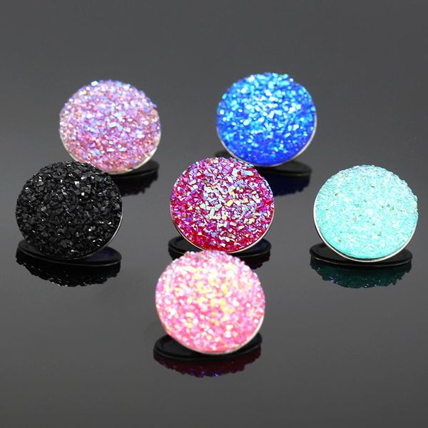 

wholesale- 10 pcs/lot 18 mm snap button rein round snap button for diy fashion snap jewelry rhinestone styles resin ginger snaps na12-039, Golden;silver