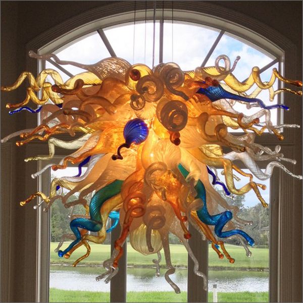 

colorful hand blown glass chandelier for l home high ceiling decorative simple designed blown glass led chandelier