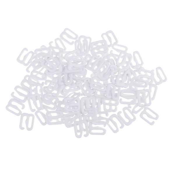 

100pcs metal bra strap adjuster slider hook 9 lingerie sewing crafts, Black