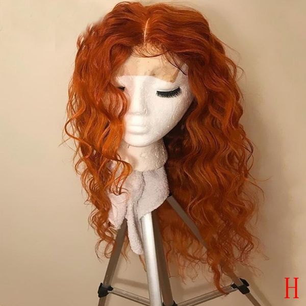 

simbeauty ginger orange wig human hair deep wave 13x4 lace front human hair wigs preplucked colored for women 150% full bleached, Black;brown