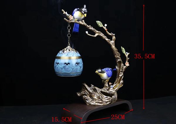 

classic creative supplies double happiness music incense burner brass and rosewood bluetooth play music air aroma indoor business gift gift