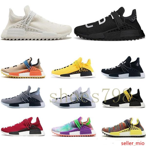 

designer races luxury shoes men 2019 pharrell williams nmd human race women wave runner running mens training qualit chaussures sne0541#
