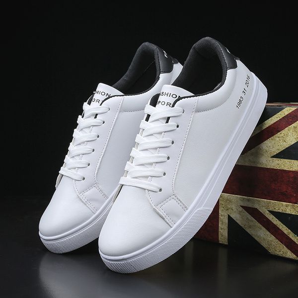 

spring white shoes men casual shoes male sneakers cool street men brand man footwear hji89, Black