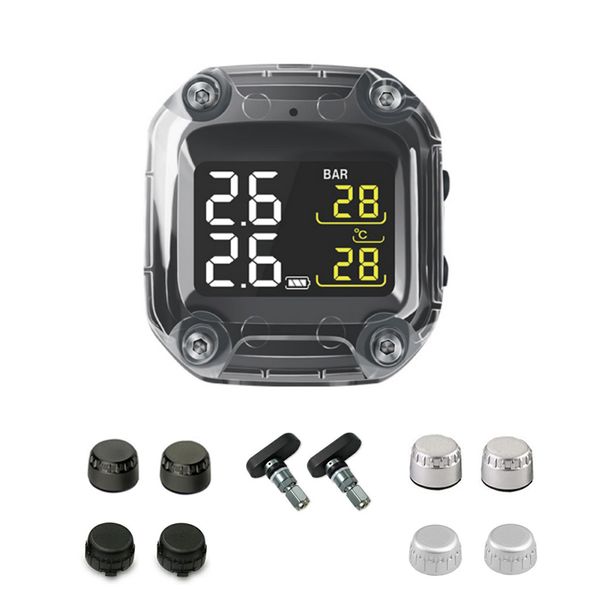 

motorcycle tire pressure sensors real time lcd display external sensors tpms tire pressure monitoring system for motorcycles