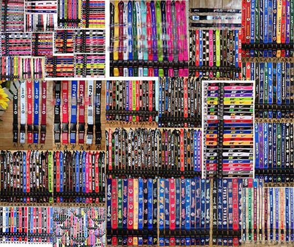 

500 стиль! оптовые спортивный стиль lanyard гонки брелок для ключей мобильный id card висячие любви ремешок установка 100шт