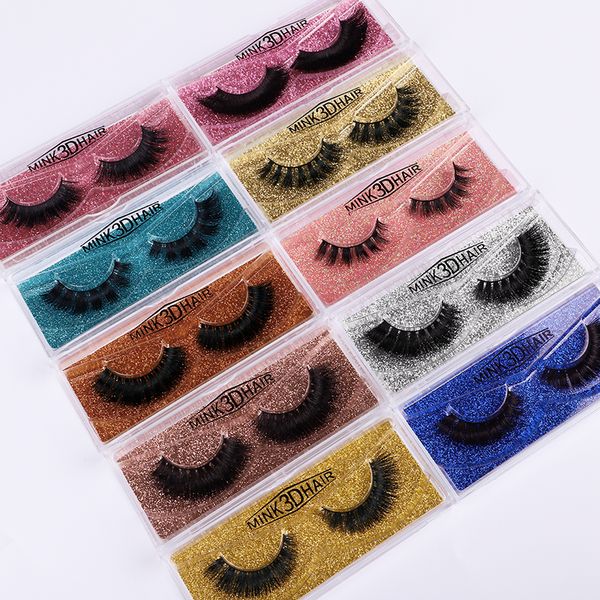

3d mink eyelashes eye makeup mink false lashes soft natural thick fake eyelashes 3d eye lashes extension beauty tools 10 styles dhl free