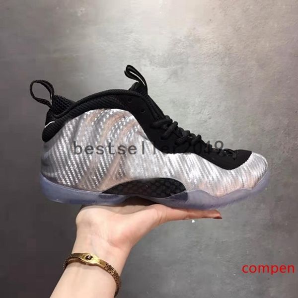 

2019 foam one pro mens basketball shoes penny hardaway tan galaxy 2.0 metallic gold floral eggplant foams 1 sports sneakers baskets size13