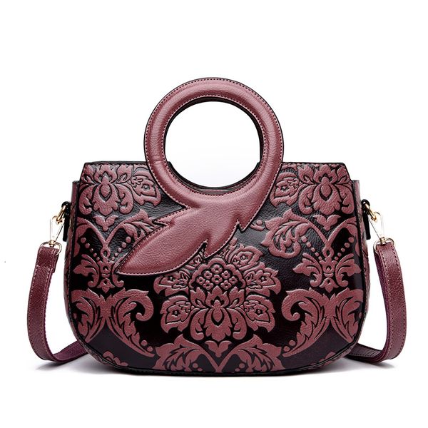 

kajie vintage round leaf hand flower chinese style leather luxury handbags women bags designer handbags crossbody bags sac